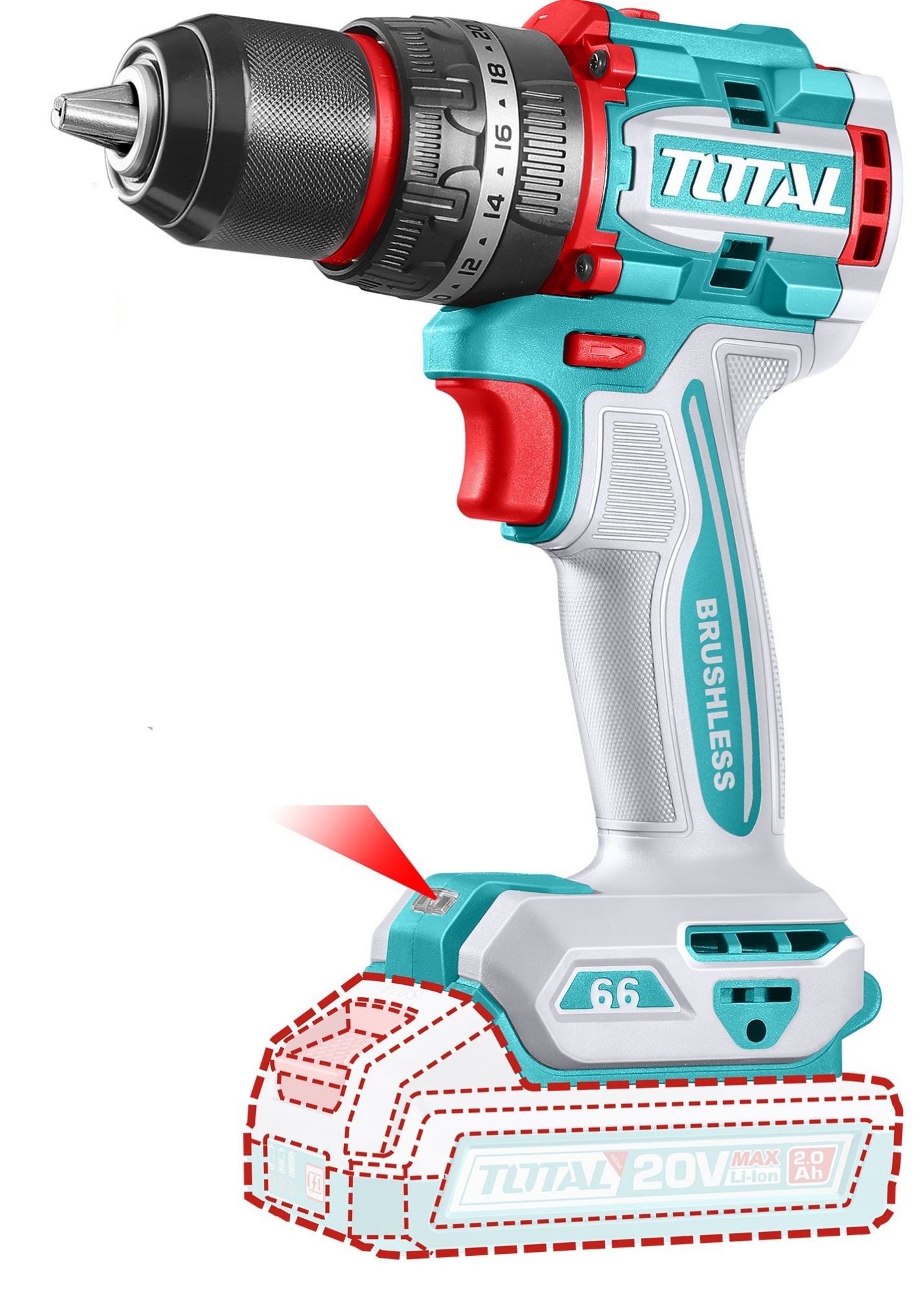 Mașină de înșurubat Total Tools TIDLI206681