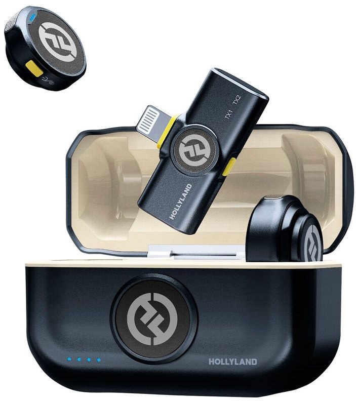 Microfon Hollyland Lark M2 Lighting Duo Shine Charcoal