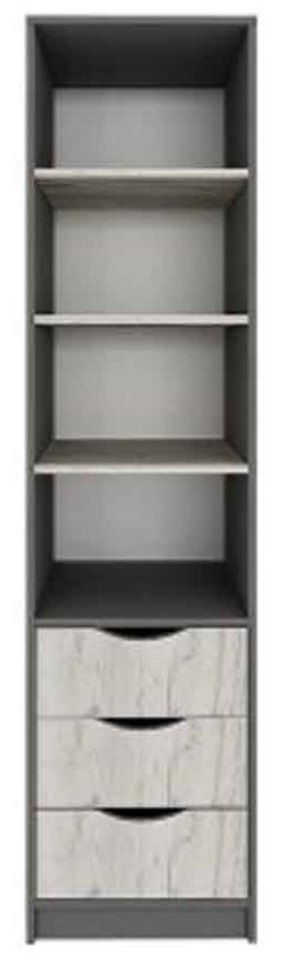 Dulap pentru copii Yasen Disney Graphite Gray/Oak Craft White.