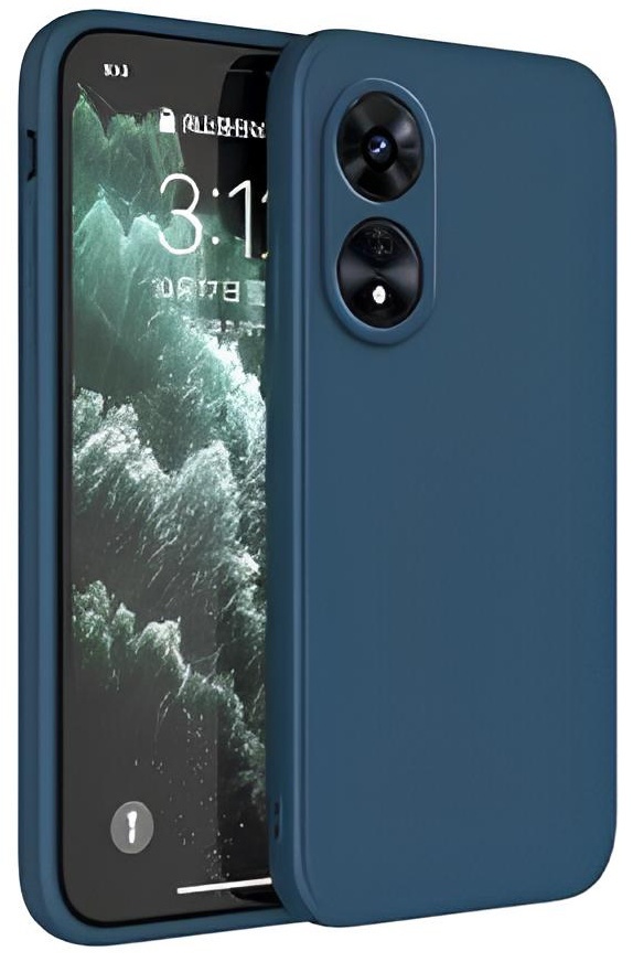 Husa de protecție WOO Silicone Neo Soft Oppo A60 4G Blue (WOOCLSOPA60BL)