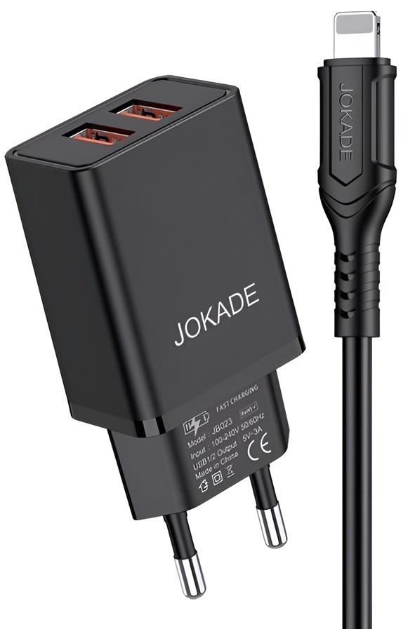 Încărcător Jokade JB024 USB to Lightning Black (JB024WCCLIBK)