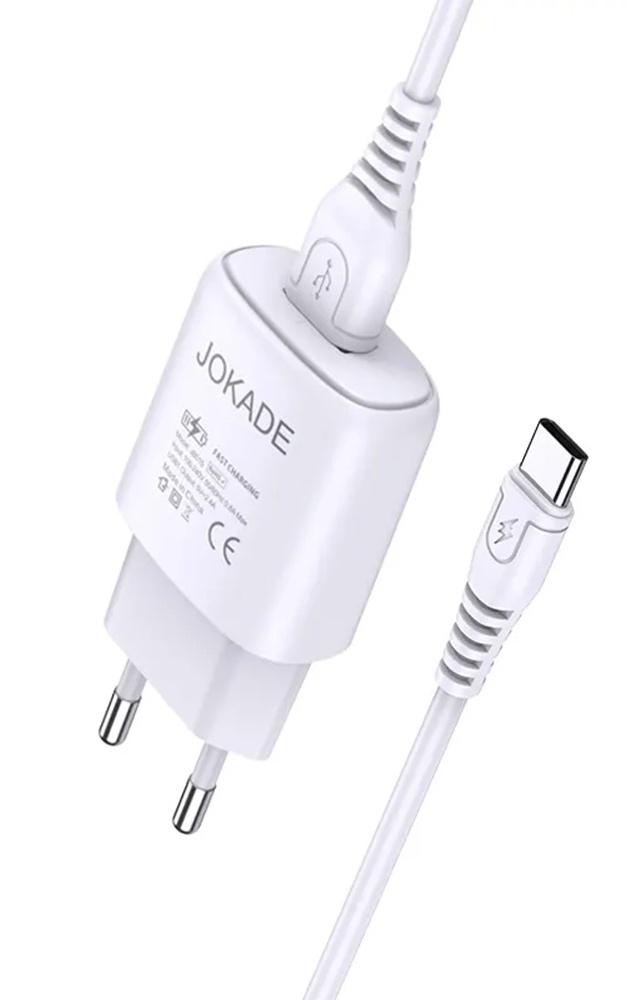 Încărcător Jokade Kaer USB to Type-C White (JOKWCTSP3AKWH)