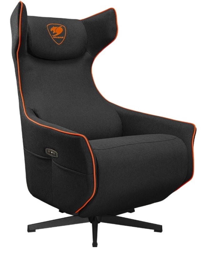 Scaun gaming Cougar Magus Black/Orange with Footrest