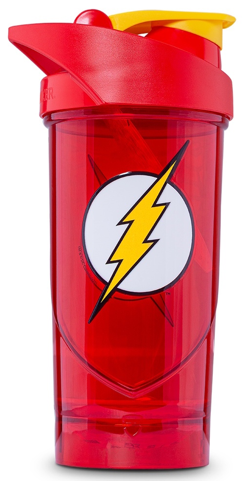Shaker pentru nutriție sportivă Shieldmixer Hero Pro Flash Red 700ml