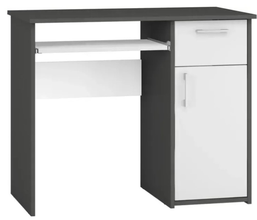 Masa de birou Magnusplus Maja 0.9m Graphite/White