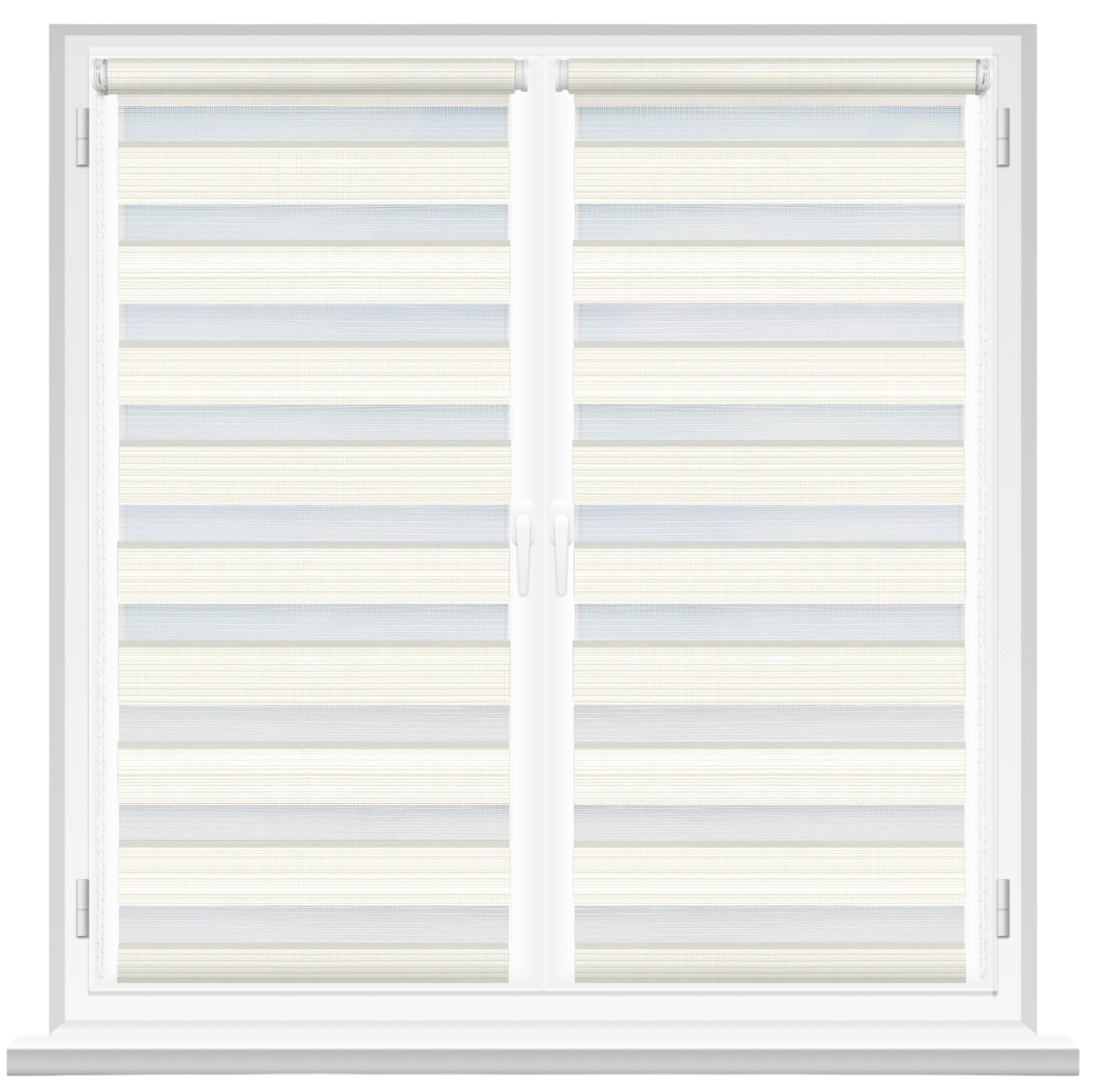 Rolete textile Msrolls Day Night Grizzle 014/1 White 0.75x1.70m