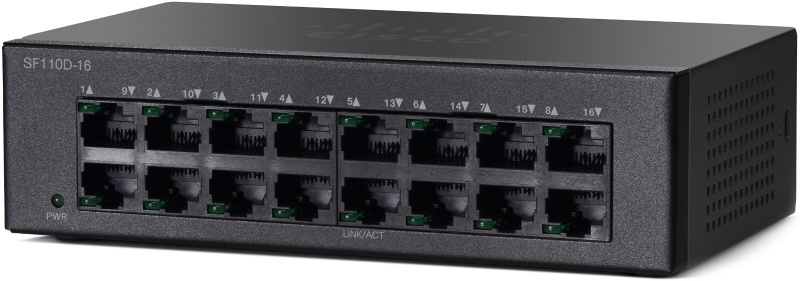 Switch Cisco SF110D-16-EU