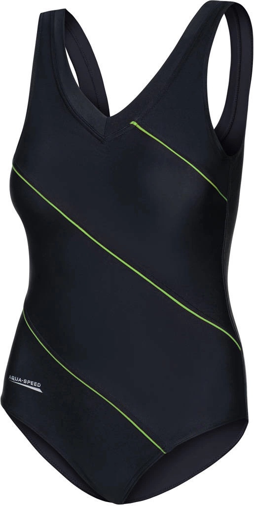 Costum de baie Aqua Speed Sophie 01, s.38 Black/Lime