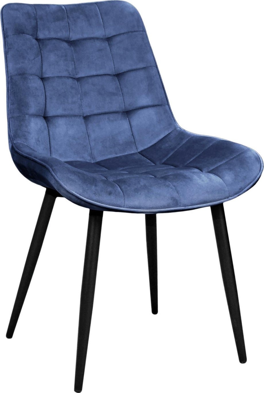 Scaun Deco Hans Blue/Black Legs HLR63