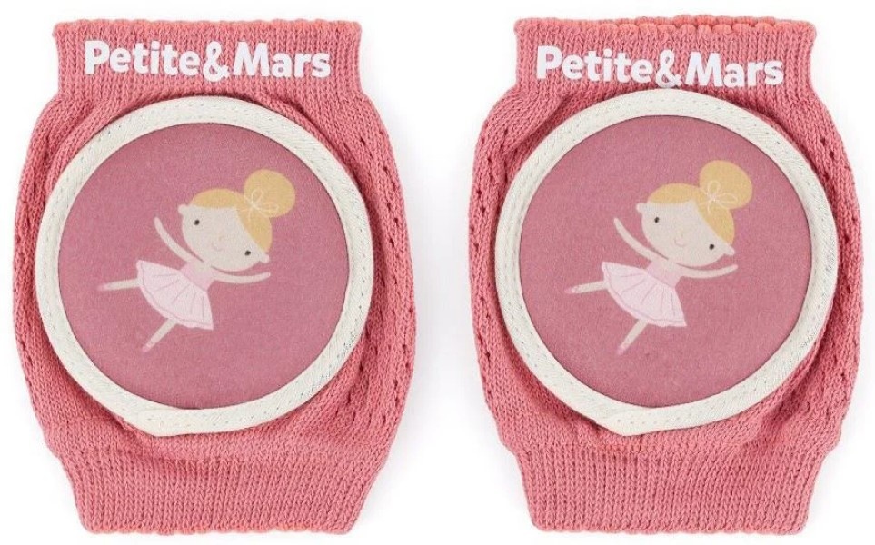 Genunchiere elastice pentru tarare Petite&Mars Follow Dusty Rose (522820)