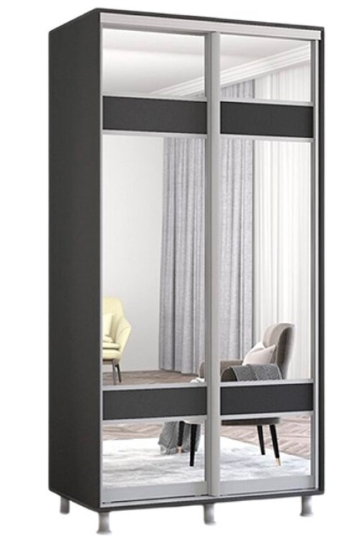 Dulap cu uşi glisante Mobildor-Lux Aron 110x240 Anthracite (aron481) K3
