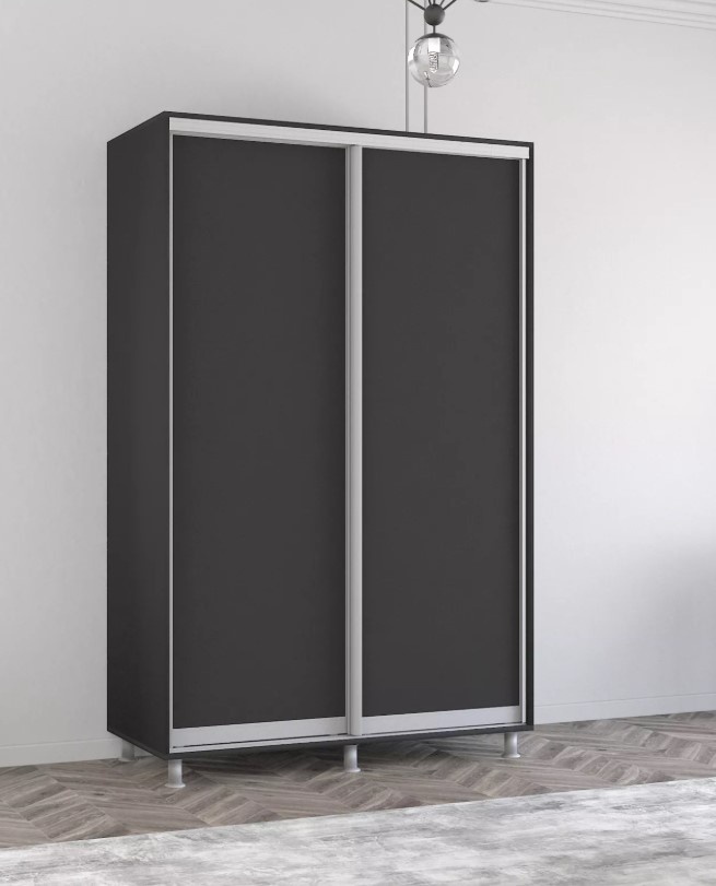 Dulap cu uşi glisante Mobildor-Lux Aron-P 130x200 Anthracite (aronp2402)