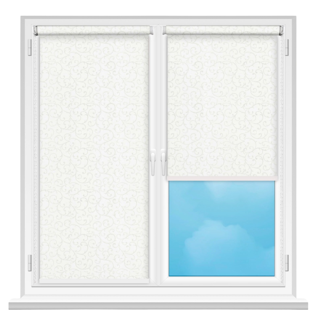 Rolete textile Msrolls Akant A 201 White 1.00x1.70m