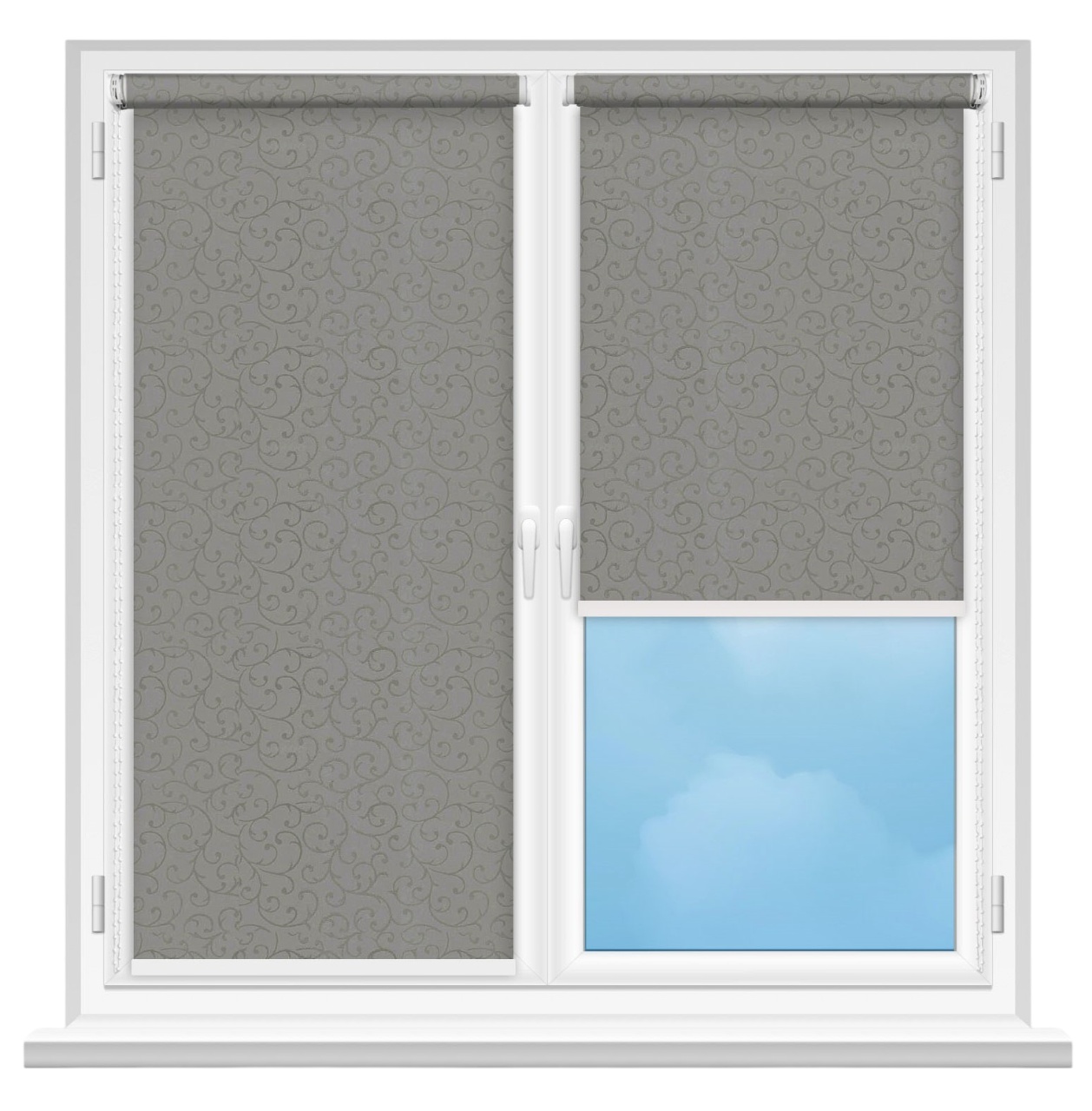 Rolete textile Msrolls Akant A 203 Grey 0.45x1.70m