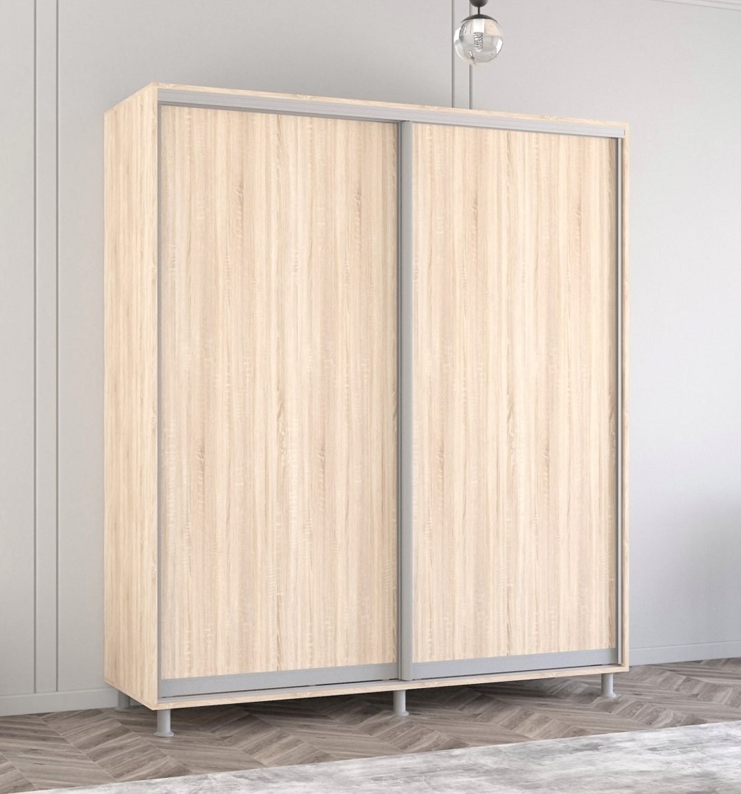 Dulap cu uşi glisante Mobildor-Lux Aron 170x210 Oak Sonoma (aron1484)