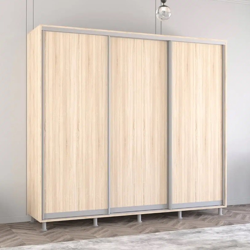 Dulap cu uşi glisante Mobildor-Lux Aron 250x200 Oak Sonoma (aron3739)