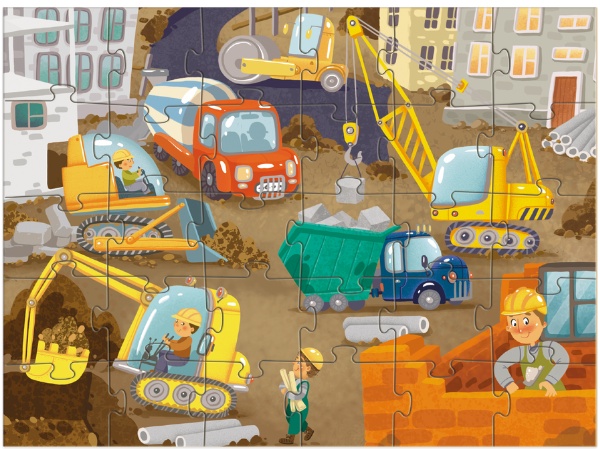 Puzzle Dodo 30 Construction Vehicle (300373)