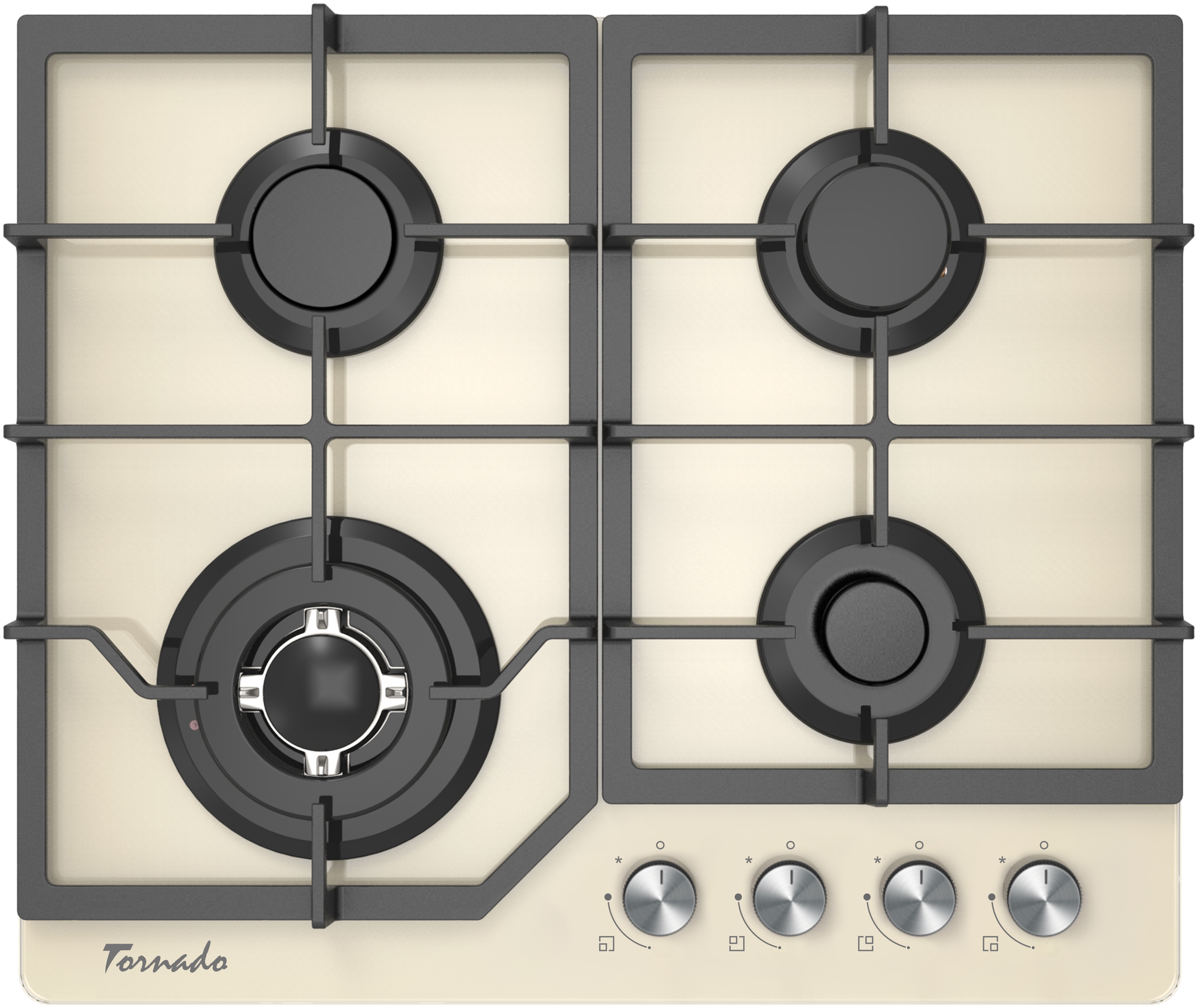 Газовая панель Tornado TR-4025 SQ Ivory Glass, купить по выгодной цене ...