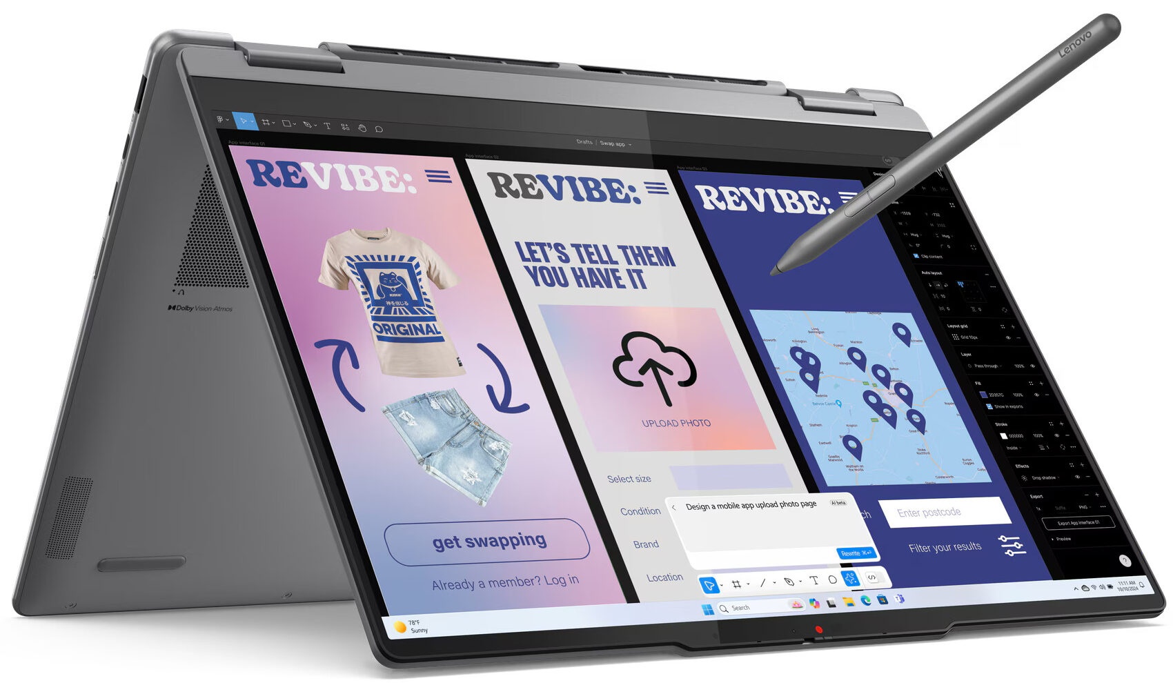 Laptop Lenovo Yoga 7 2-in-1 14ILL10 Luna Gray (Ultra 7 256V 16Gb 1Tb)