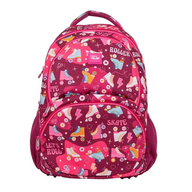 Rucsac școlar Milan Roller Pink 25L (624604RL)