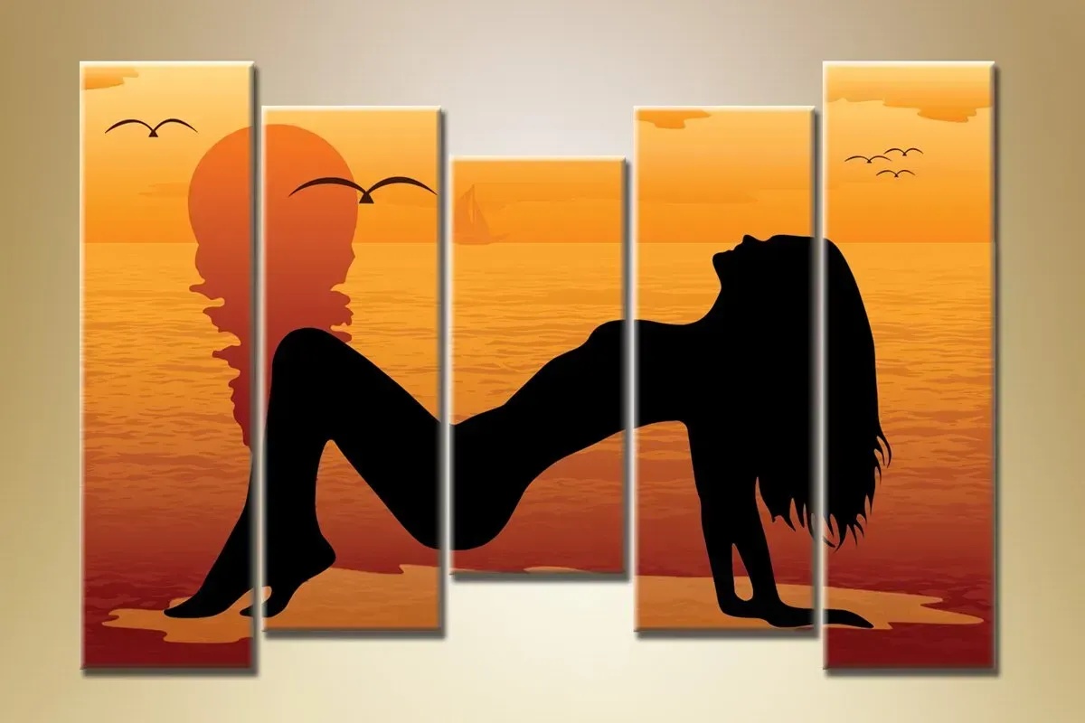 Polyptych Nude at Sunset (1482188)