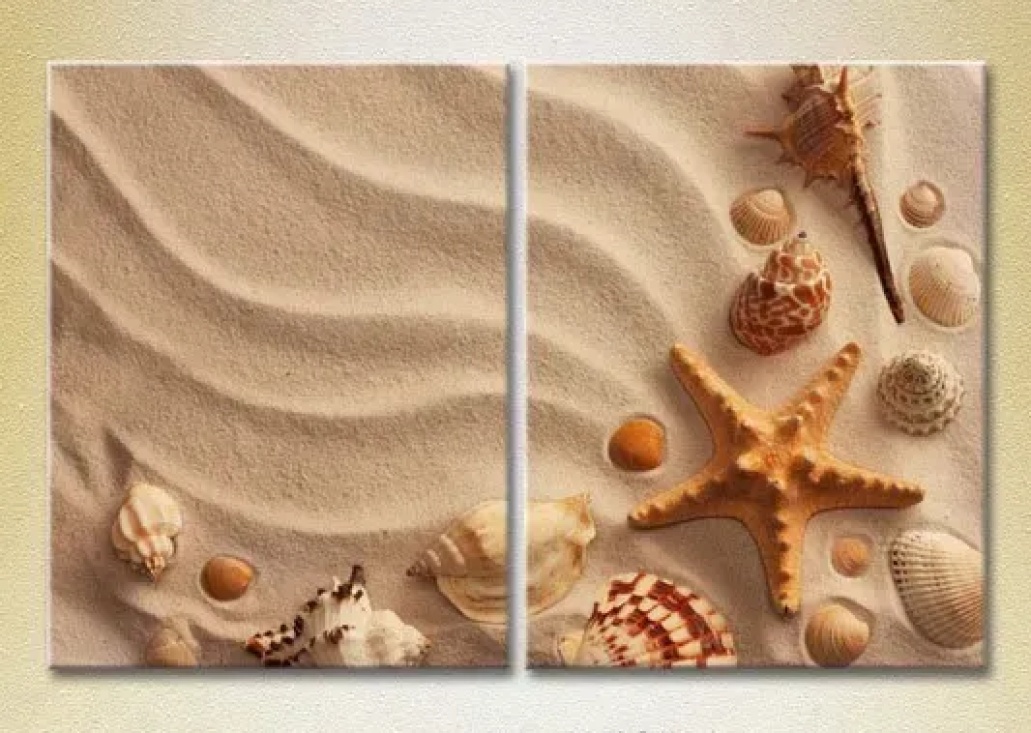 ArtPoster Shells in the sand