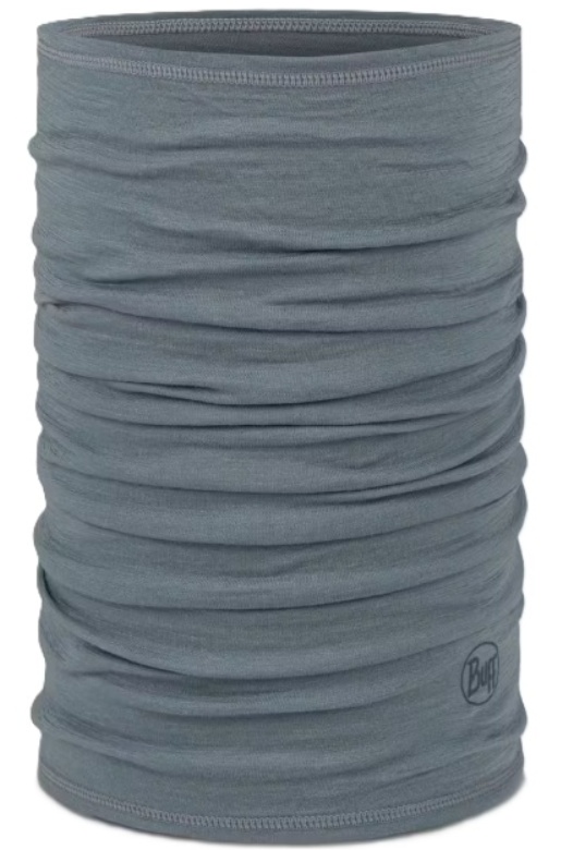 Buff Merino Lightweight Neckwear Solid Flint