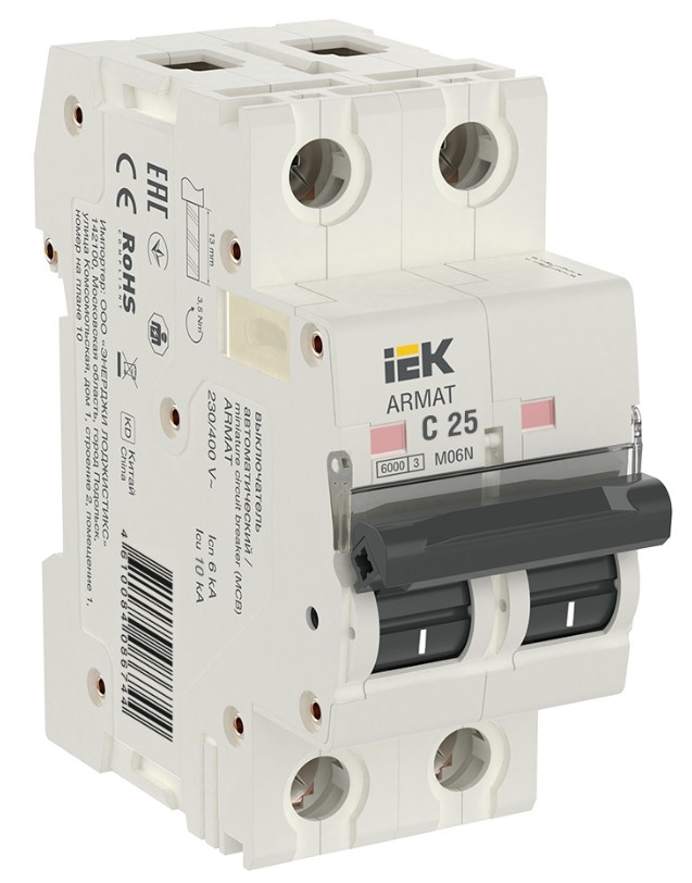 Întrerupător automat IEK AR-M06N-2-C025