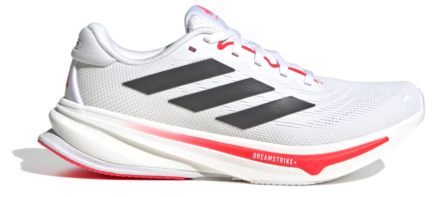 Adidași pentru dame Adidas Supernova Rise 2 W Cloud White/Night Metallic/Lucid Red, s.38