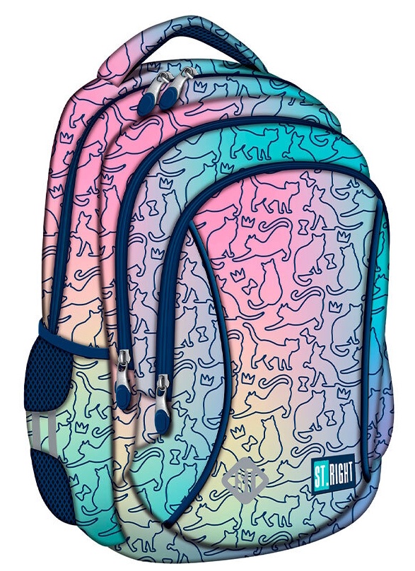 Rucsac școlar St.Right Ombre Cats BP26