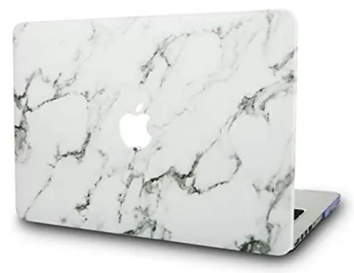 Husă pentru laptop Helmet Hardshell for Macbook Pro 15 2016/2017 Marble Silver (HMT-HSMBP15-MS)