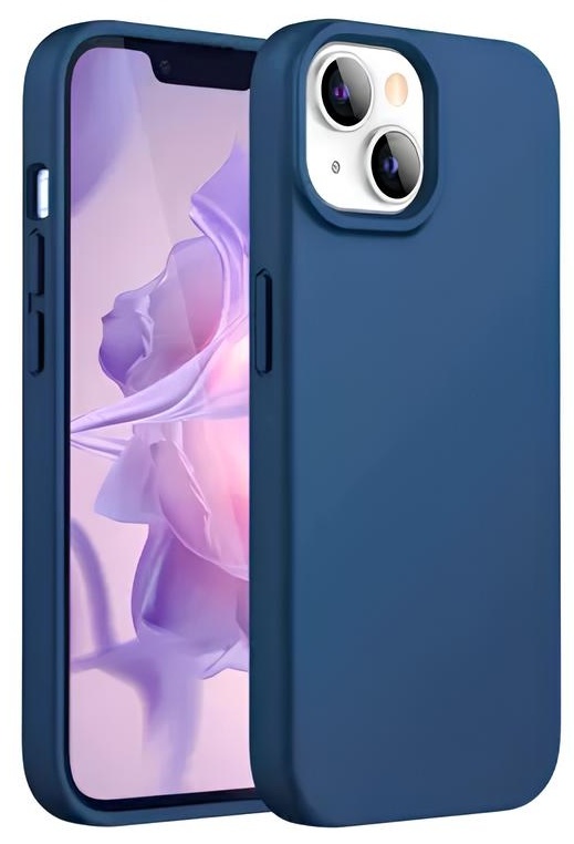 Husa de protecție Helmet Case Silicone Soft Touch iPhone 14 Blue (HMTCLSIP14BL)