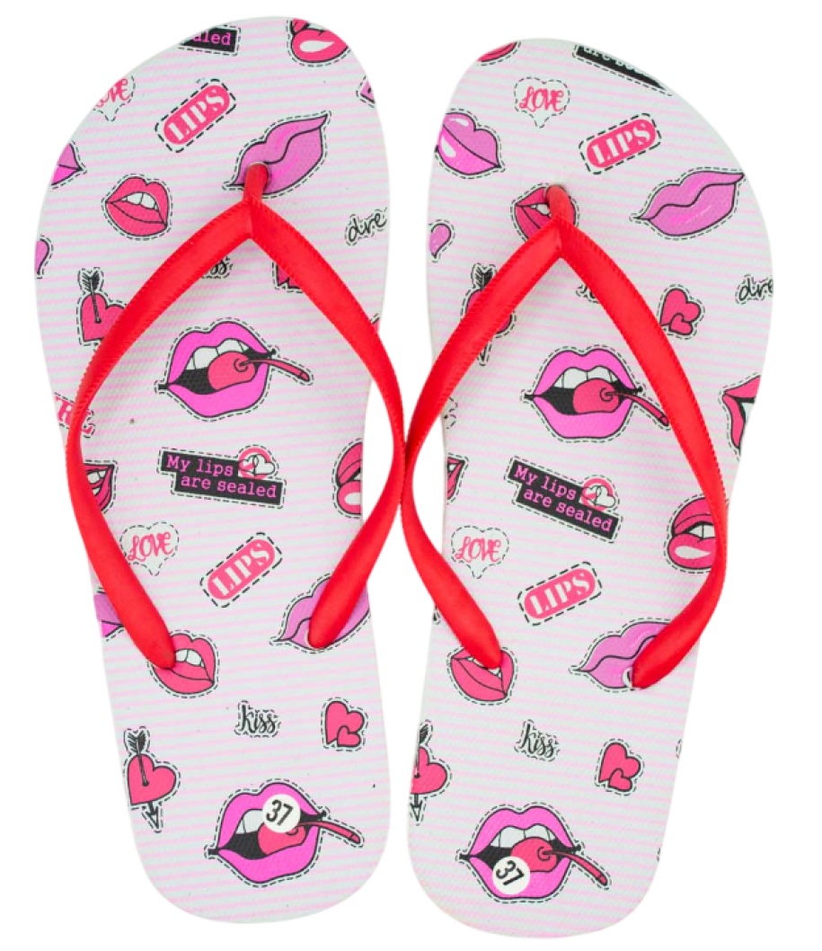 Șlapi pentru femei Comfy B466520 Red, s.36