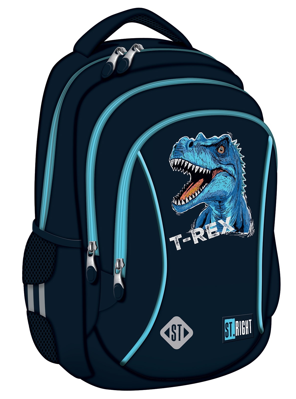 Rucsac școlar St.Right T-Rex Blue 683572