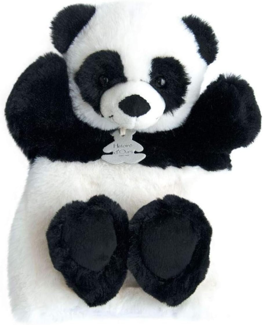 Jucărie de pluș Doudou Panda Puppet (HO2595)