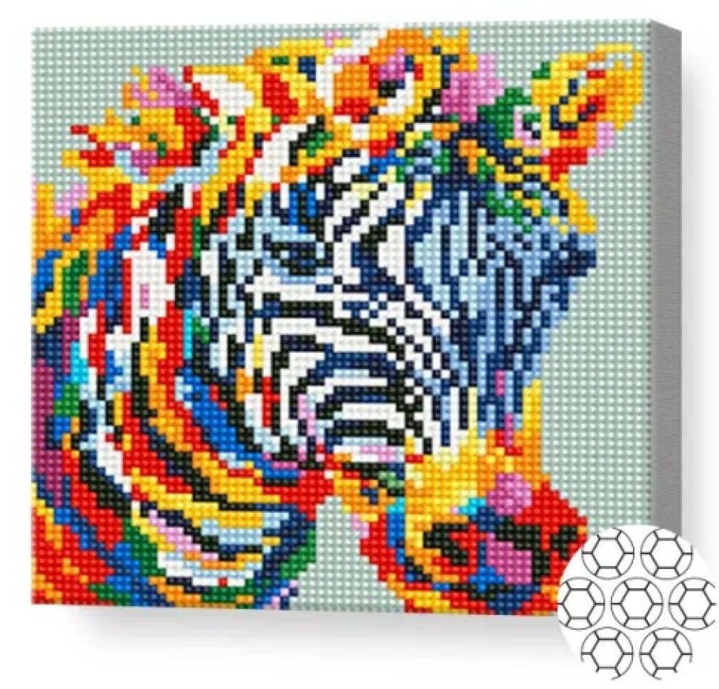 Art Gallery Premium Zebră colorată