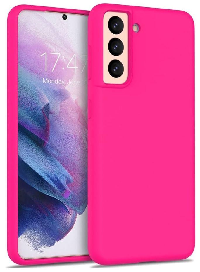 Husa de protecție Helmet Case Liquid Silicone Samsung S21 Plus Pink Red (HMT-CLISSS21PPR)