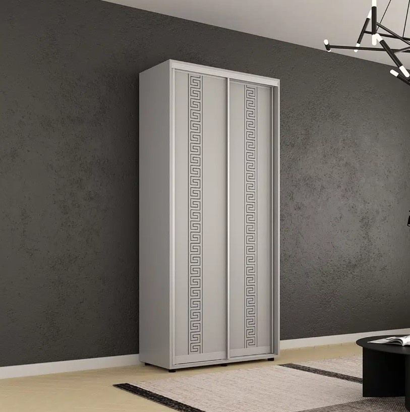 Dulap cu uşi glisante Mobildor-Lux Compact Meander 120x240 Grey (00013007)