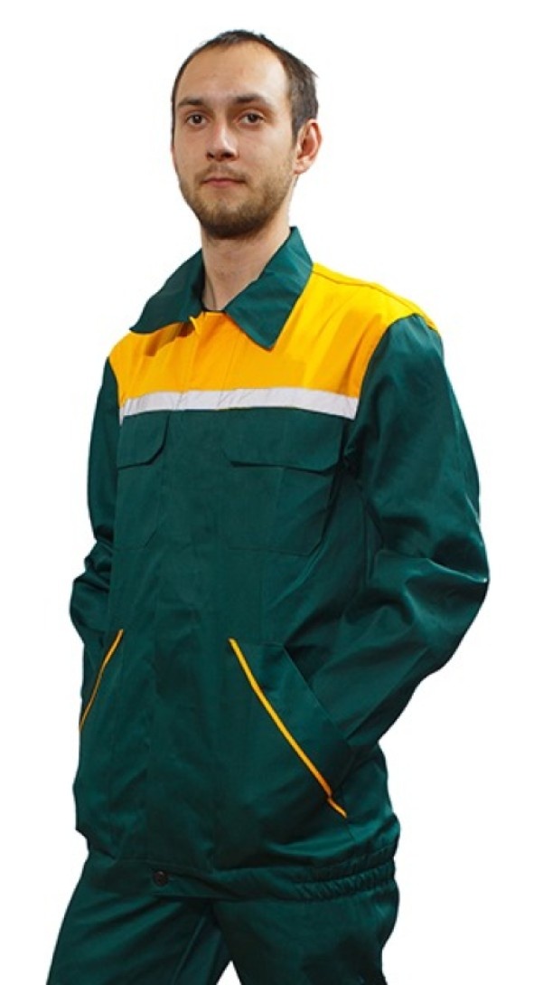 Jacheta de lucru Soling 008 3635 Green/Yellow, s.56-58 3/4