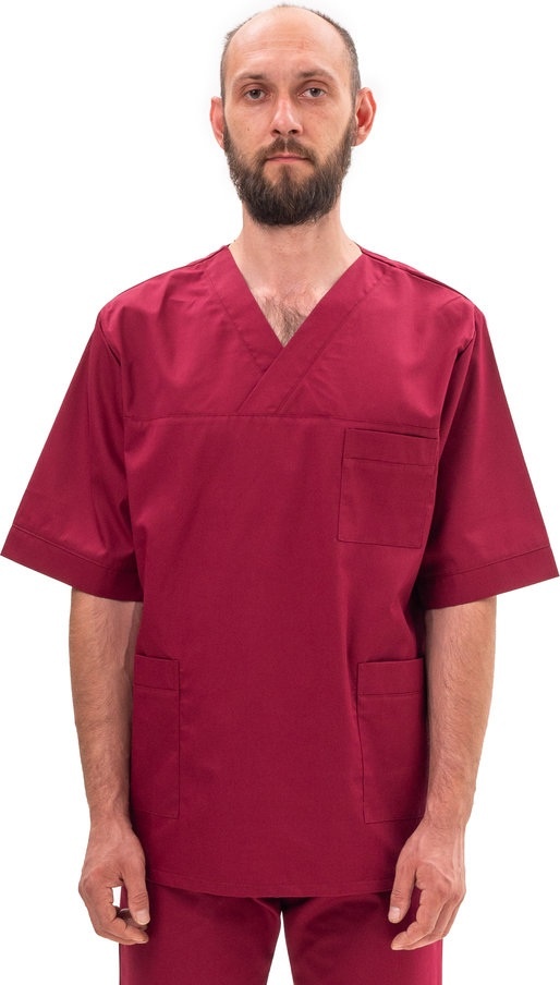 Cămașă medicală Soling Protec Burgundy Shirt, s.44-46 1/2