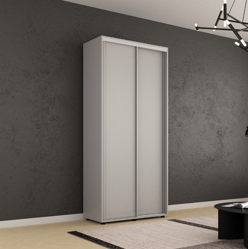 Dulap cu uşi glisante Mobildor-Lux Compact 110x200 Grey (00012943)