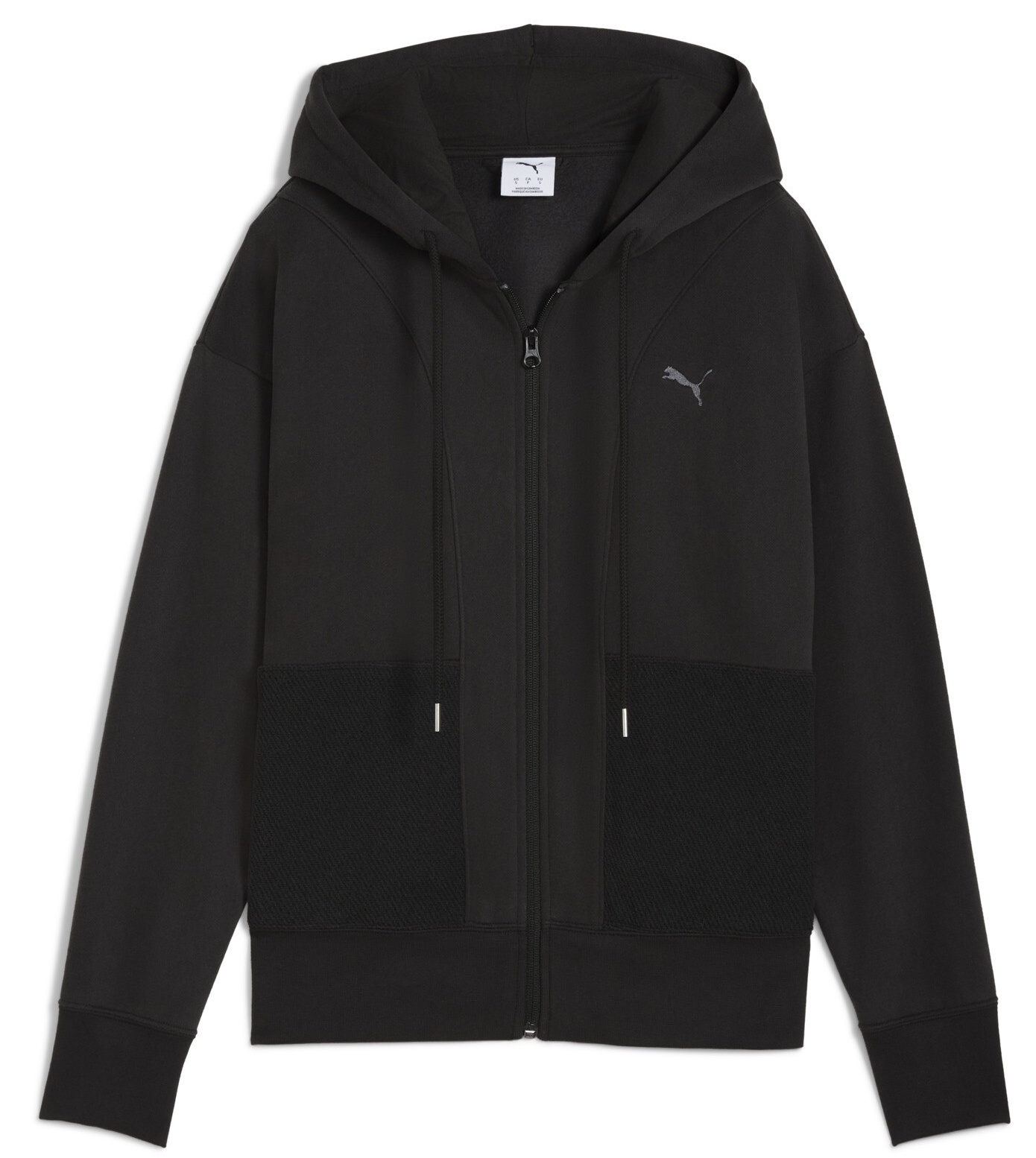 Hanorac damă Puma Her Relaxed Full-Zip Puma Black, s.M