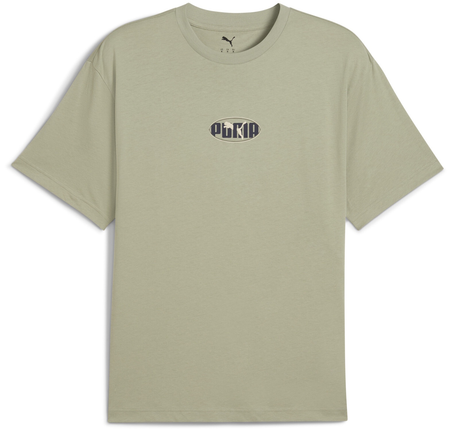 Tricou bărbătesc Puma Ess Logo Lab Relaxed Execution Lux Army, s.XL