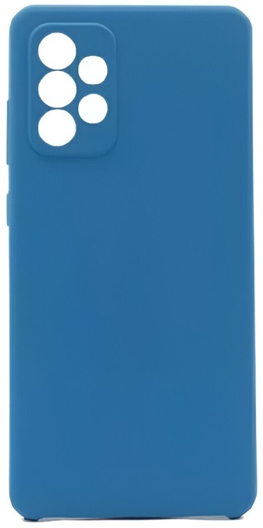 Husa de protecție Helmet Liquid Silicone Samsung A72 Blue (HMT-CLISSA72BL)