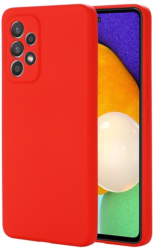 Husa de protecție Helmet Liquid Silicone Samsung A73 Red (HMTCLISSA73RD)
