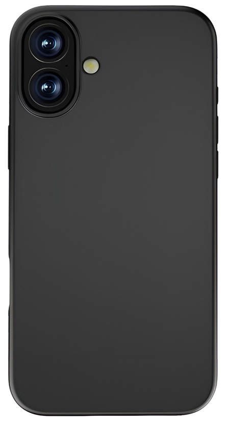 Husa de protecție WOO Case Liquid Silicone iPhone 16 Black (WOOLSCIP16BL)