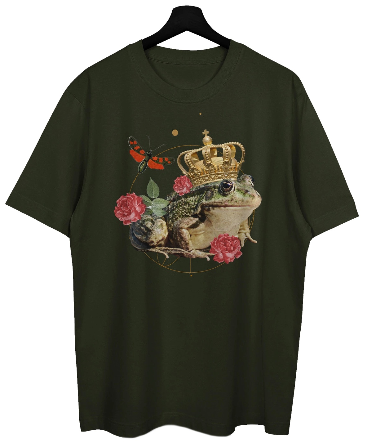 Tricou bărbătesc Soling Frog King Green, s.L (Print-816)