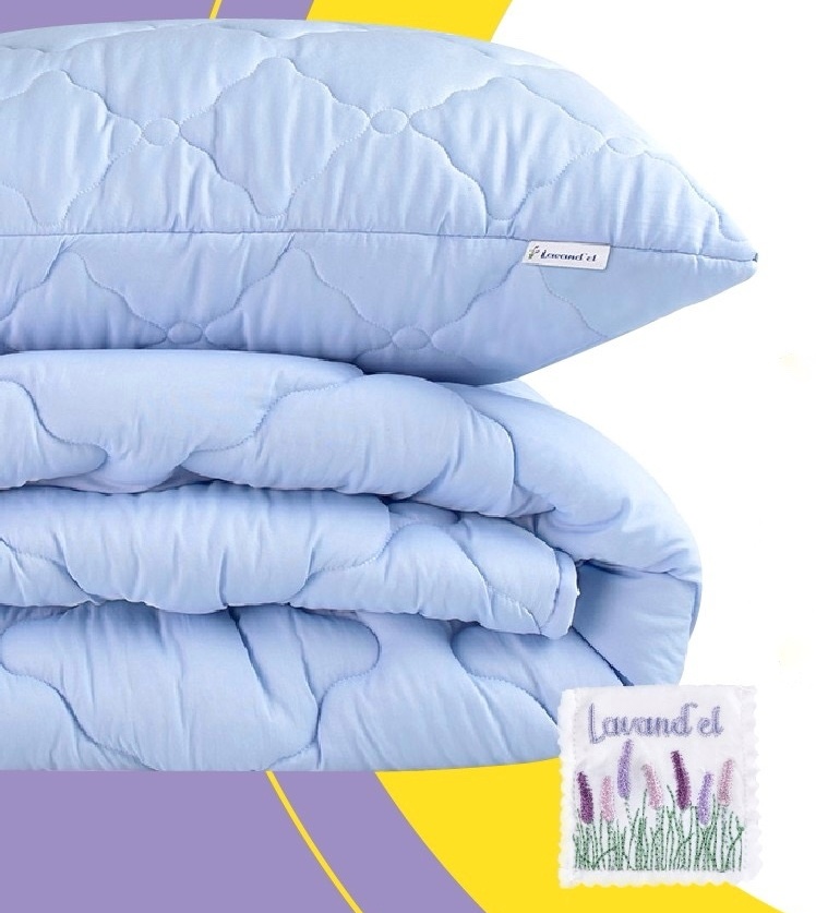 Set plapumă cu pernă MobiCasa Lavander Set 200x220 Puprle