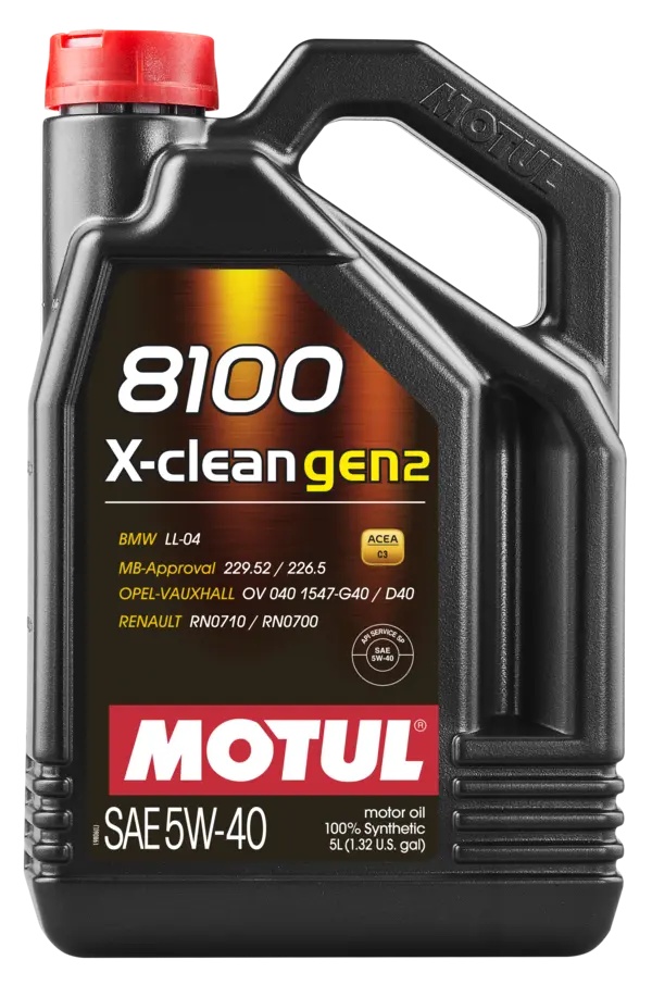 Ulei de motor Motul 8100 X-Clean Gen2 5W-40 5L (109762)