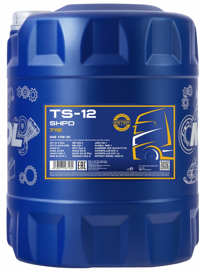 Ulei de motor Mannol TS-12 SHPD 10W-30 7112 10L